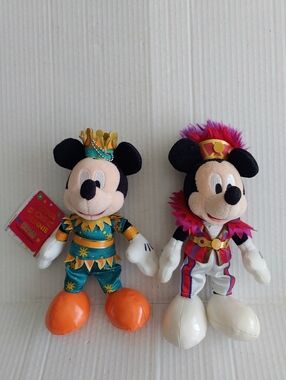 Mickey Mouse - Minnie Oh Minnie 8" Plush Key Chains Set Of Two - Tokyo Disney